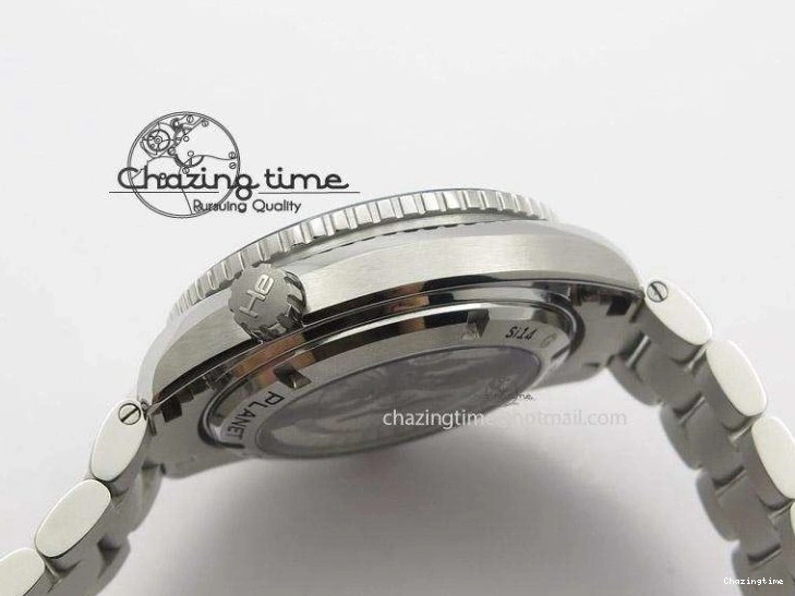 0306 Planet Ocean GMT 42mm V6F Best Edition Blue Bezel Blue Dial On SS Bracelet A ModernLook 8274